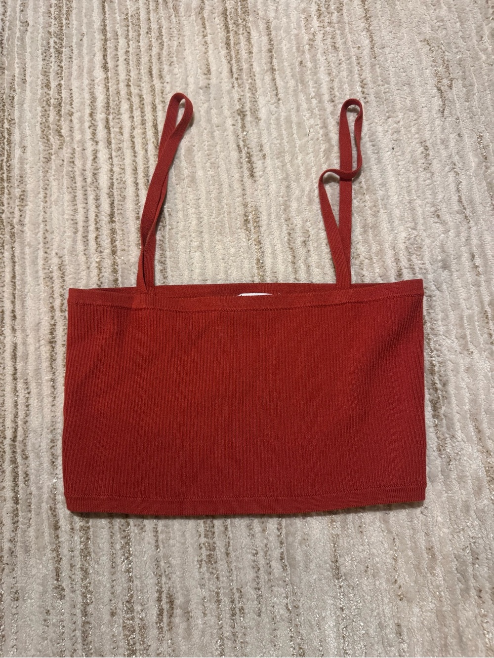 Ribbed Cropped Cami Top